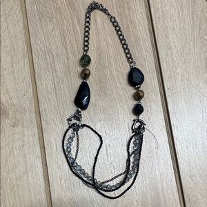 Chic Black and Silver Necklace